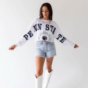 Gameday Social Apparel Co.® - Penn State Phipps Split Cropped Longsleeve